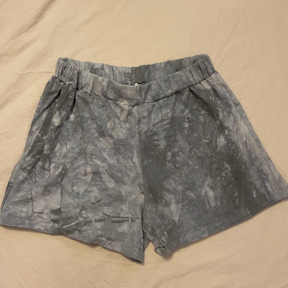 Blue Tie Dye Shorts